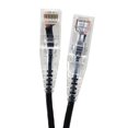 thumbnail image 1 of 25 ft. Ultra Slim 28AWG Cat6 UTP RJ45 Patch Cables, Black - Pack of 5, 1 of 1