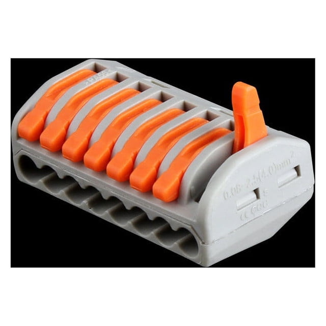 Conector eléctrico de 10 piezas, terminales eléctricos 222-418, terminales de conexión con 8 palancas de control