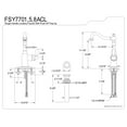 thumbnail image 2 of Fauceture FSY7708ACL American Classic Single-Handle Bathroom Faucet with Push Pop-Up and Cover Plate, Brushed Nickel, 2 of 2