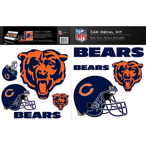 Vinyl Decal Truck Car Sticker Laptop Football NFL Chicago Bears