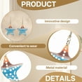 thumbnail image 6 of DESIGNICE 2Pcs Summer Earrings,Rust鈥慒ree Cute Earrings,Acrylic Star Earrings for Women,Dangle Earrings for Vacation,Style3, 6 of 7