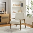 thumbnail image 1 of Modway Jensen Boucle Fabric Accent Chair, Ivory, 1 of 9