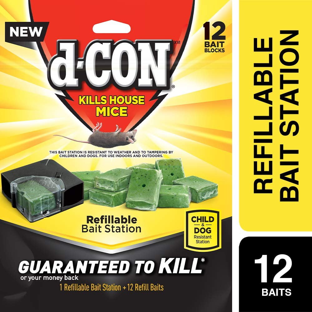 3 d-Con d con Mouse Bait Pellets II 1 OZ Bait Place Packs new old stock 