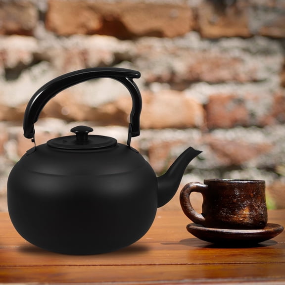 HONMEET Stainless Steel Tea Kettle with Infuser for Stovetop Brewing Black Home Use