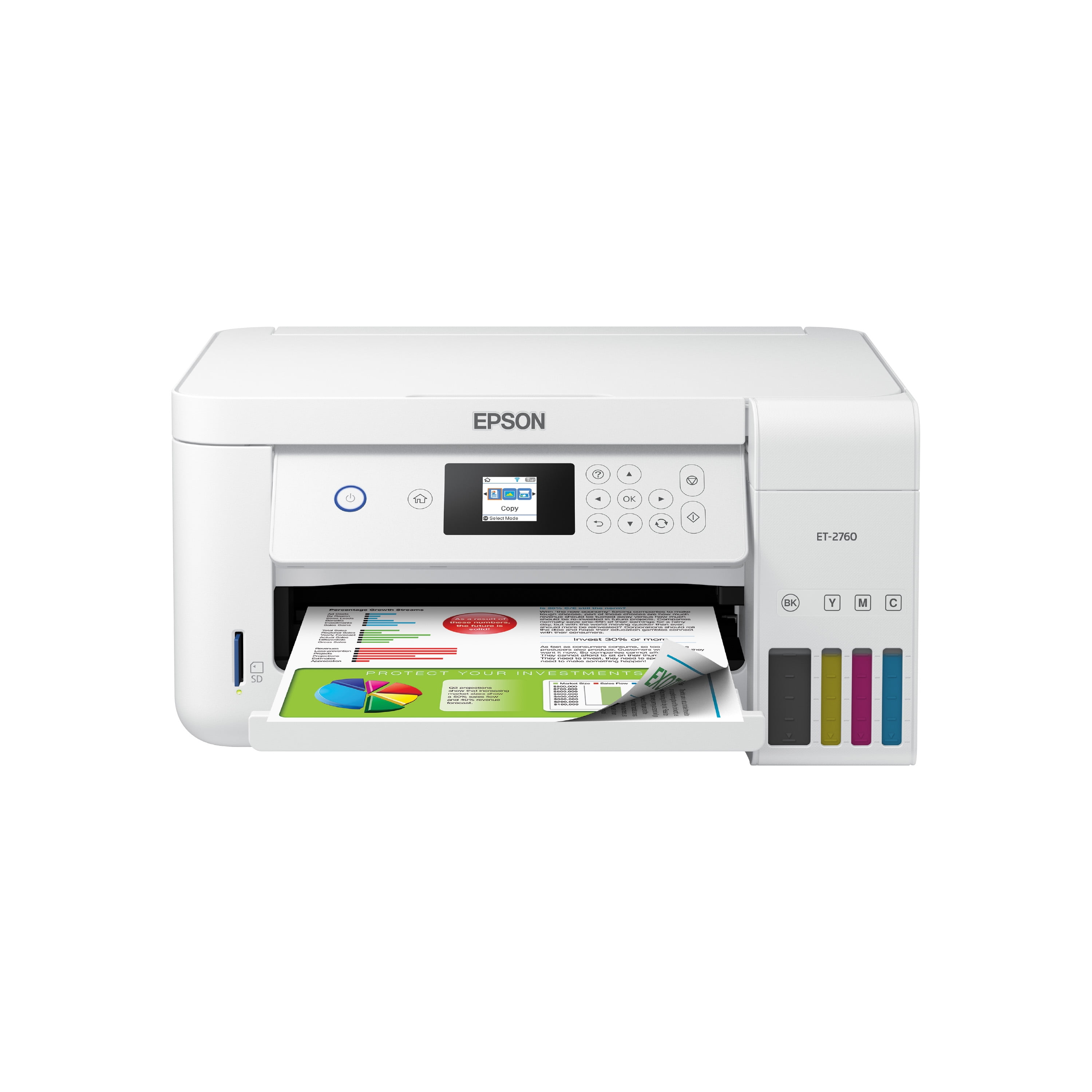 Refurbished Epson ET2760 EcoTank ET2760 Wireless Color AllinOne