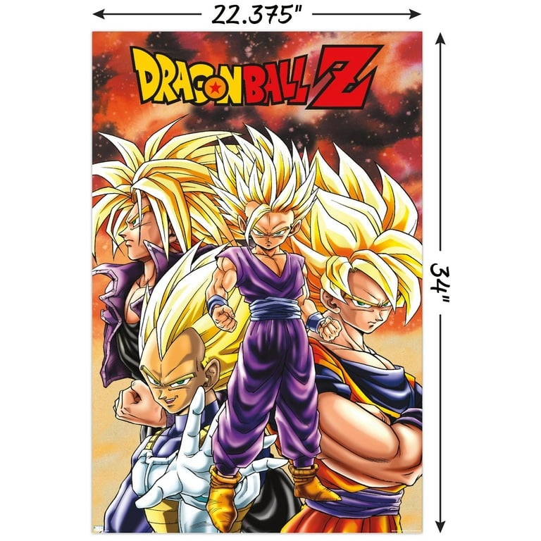 Dragon Ball Z - Saiyans Wall Poster, 22.375