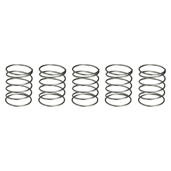 Uxcell 5 Pack Compression Spring, 20mm OD, 1mm Wire Size, 25mm Free Length, Spring Steel Construction Extended Mechanical Compression Springs for Shop and Home Repairs, Silver Tone