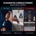thumbnail image 5 of Star Wars The Mandalorian Rechargeable Milk Frother with Stand – Rose Gold, Detachable Stainless Steel Whisk, USB-C Cordless Handheld Frother for Lattes, Cappuccinos & Matcha, 5 of 7