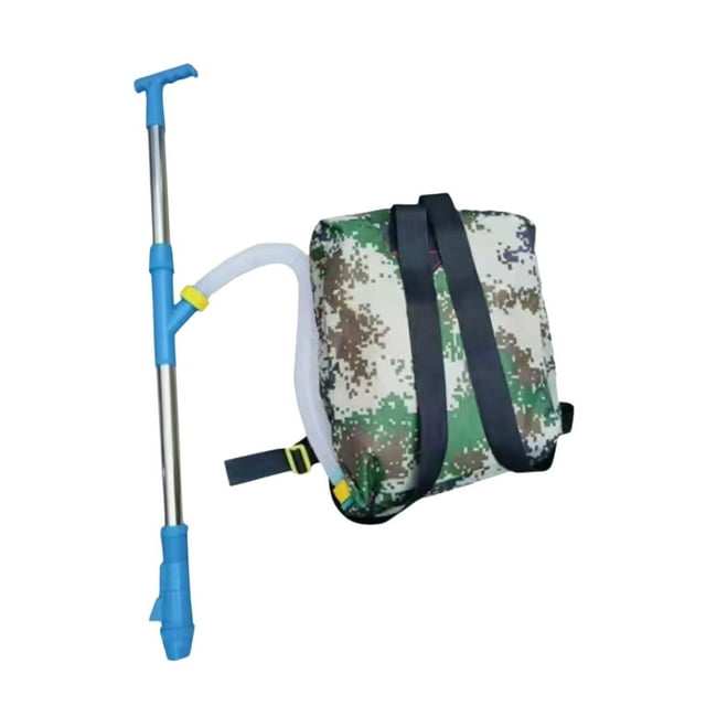 pitrice Épandeur Distributeur de Maïs et Légumes Réglable Bleu Acier Inoxydable Sac en Acier Inoxydable 40x31cm
