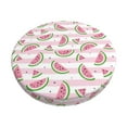 thumbnail image 2 of Xecao's Watermelon Print Stool Covers offer stylish, washable protection for PU round bar stools, perfect for home or commercial use., 2 of 7