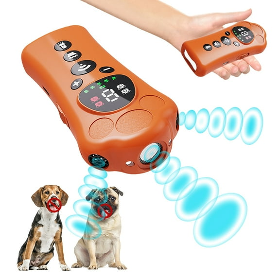 JDMEOPD New Ultrasonic Dog Bark Deterrent, 0–9 Variable Frequency, Safe Humane Bark Control Device with Flashlight, Stop Dog Barking Indoor & Outdoor