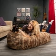 thumbnail image 4 of Jaxx Pouf Poire Sofa Saxx Fauteuil Poire, 4 Pieds - Fourrure Premium Luxe - Renard Roux, 4 of 7