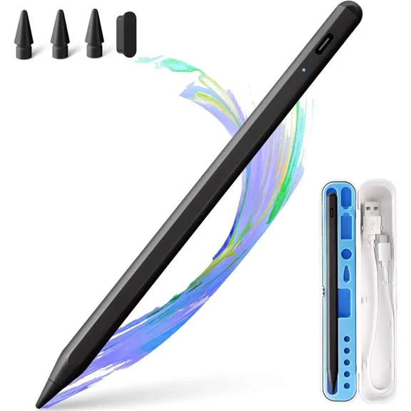 Stylus Pen for iPad, Fast Charge for iPad Pencil Apple Pen with Palm Rejection Tilt Sensitivity - Pen for iPad 10/9/8/7/6, iPad Pro 12.9"/11"/13" M4, iPad Mini 6/5, iPad Air 5/4/3/11"-13" M2