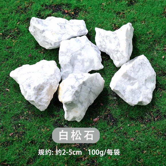 Xiao Hua 200g white textured natural crystal raw stone aromatherapy stone large block 2-5cm irregular crystal decorative stone