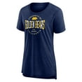 thumbnail image 2 of Women's Fanatics Navy Cal Bears True Classics Break It Down Tri-Blend T-Shirt, 2 of 3