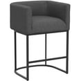 thumbnail image 5 of Dycanpo 27" H Modern Bar Stools Set of 2 with Back and Arms, for Home Kitchen, Gray, 5 of 10