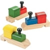Fun Express 12 Pieces Wooden Train Whistles for Kids, Shaped as Locomotives, Birthday Party Favor Toys and Gifts