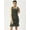 Olive, variant on DressBerry Women’s Solid Poly Rayon Dress Square Neck with Adjustable Drawstrings Sleeveless Thigh Length Regular Wear Light Weighted Woven Ruffled Short Dress