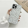 thumbnail image 2 of CASELIX Compatible with iPhone 12 Pro Case - Gray Leopard Print - Shockproof Protective Phone Case for iPhone 12 Pro Leopard Print Case, 2 of 7