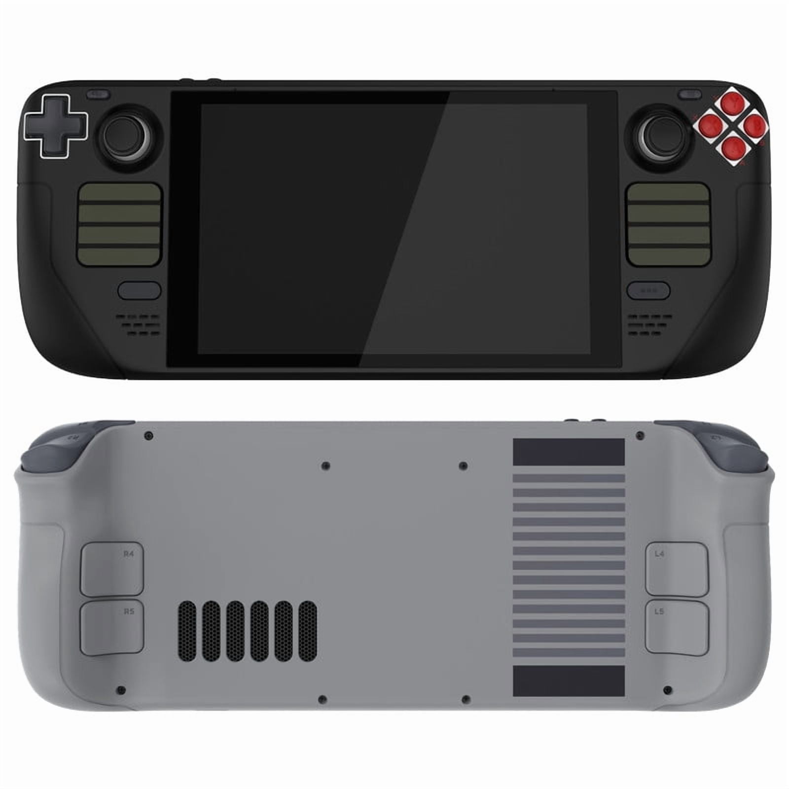 eXtremeRate DIY Full Set Shell with Buttons for Steam Deck LCD, Custom Faceplate Back Plate Replacement Shell for Steam Deck LCD - Classic NES Style [Console NOT Included]