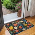 thumbnail image 2 of Pioneer Flower Floral Print Pattern Door Rugs,Washable Non Slip Door Mats Indoor,Decorative Door Mats,Entry Mat Indoor for Entrance,Bedroom,Kitchen,Bathroom,30"x17", 2 of 6