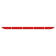 thumbnail image 1 of 5pcs/set Car Warning Stciker Reflective Trunk Stripe Trunk Stripe Universal Self Adhesive Universal Car Rear Reflector, Red, 1 of 7