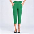 thumbnail image 2 of Capri Pants for Women High Waist Stretch Pull on Golf Capris Dressy Casual Work Pant with Pockets, 2 of 5