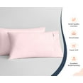 thumbnail image 3 of SGI Pillow Case Pink Solid 600 TC Body PillowCase 2 Piece, 3 of 5