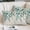 Teal Green, variant on Brown Orange Eucalyptus Pillow Covers, Linen Long Throw Pillow Case, Farmhouse Weeping Leaves Linen Holiday Pillow Protector Decorative Cushion Cover for Living Room/Bedroom 20" x 36"