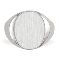 thumbnail image 4 of 14K White Gold Signet Ring, 4 of 5