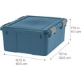 19 Qt EcoFriendly Storage Bins with Lids, 6 Pack, BPAFree Plastic