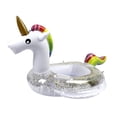 thumbnail image 1 of Flotador de piscina para bebés oso de fresa con dosel asiento brillante 80 ◆ 70 ◆ 57 cm Blanco, 1 of 5