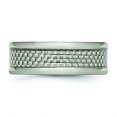 thumbnail image 3 of Titanium Polished with Grey Carbon Fiber Inlay 8mm Band Ring 9 Size, 3 of 6