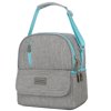 Mini Breast Pump Bag - Cooler and Moistureproof Bag Double Layer for Mother Breast Milk Pump Lunch Gray