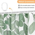 thumbnail image 3 of Sage Green Eucalyptus Shower Curtain for Bathroom, Watercolor Leaves on The Top Plant Shower Curtain Floral Botanical Decorative Fabric Shower Curtain Set with Hooks 72x72 Inch, 3 of 6