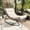 Beige, variant on Indoor Outdoor Rocking Chair, Oversized Papasan Rocking Chair with Thick Cushion & Metal Frame, 450 LBs Support, Comfy Rocking Egg Chair for Bedroom, Living Room, Porch, Garden, Patio, Gray