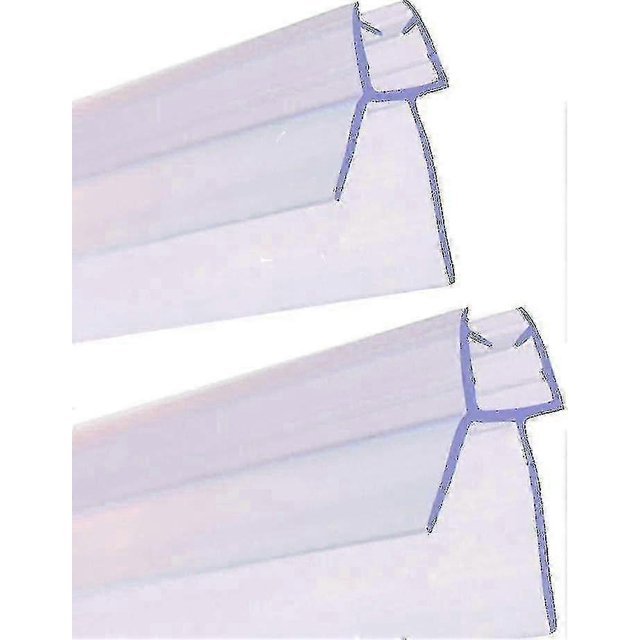 2pcs 900mm Shower Door Seal - Straight/curved Glass, 46mm, Max Clearance 20mm-ZZY
