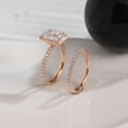 thumbnail image 5 of vylahjewellery Luxury Moissanite Engagement Ring Double Band Vermeil Rose Gold Anniversary Ring Customize Wedding Jewelery Halo Radiant Shape Birthday Gift For Her, 5 of 8