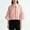 Orange, variant on Women’s 3/4 Lantern Sleeve Tops Lapel Collar Button down Loose Fashion Stripe Shirts ,Blue,L