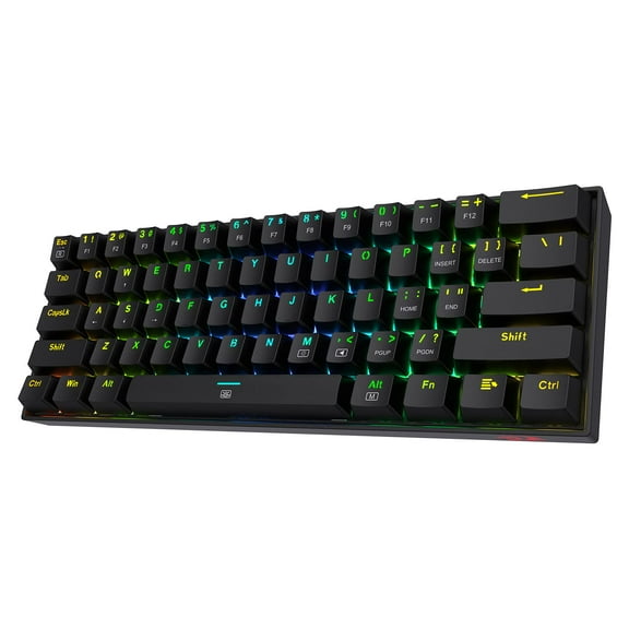 Redragon K630 Dragonborn Backlit Wired RGB Gaming Keyboard, Black