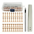 thumbnail image 2 of Double Cap Rivets for Leather Crafting Metal Stud, 2 of 9