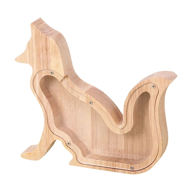 Popular! Wooden Bank Cartoon Bank Dinosaur Bank Saving Bank Acrylic Coin Bank Wooden Christmas Birthday GiftClearance