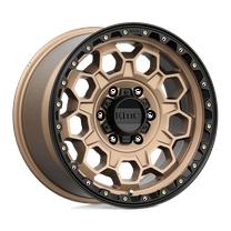 Kmc Km545 Trek 17X9 6X139.7 18Et 106.1Cb Matte Bronze With Black Lip Wheel