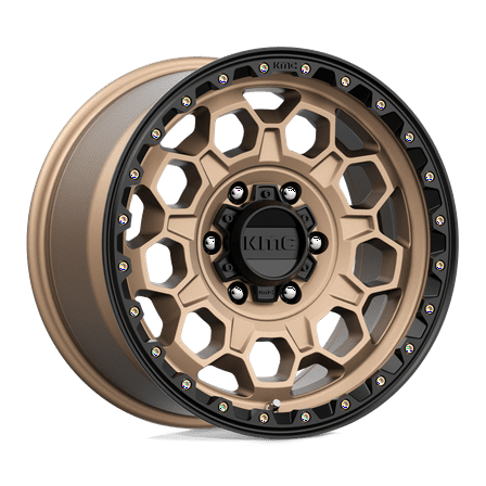 Kmc Km545 Trek 17X9 6X139.7 18Et 106.1Cb Matte Bronze With Black Lip Wheel