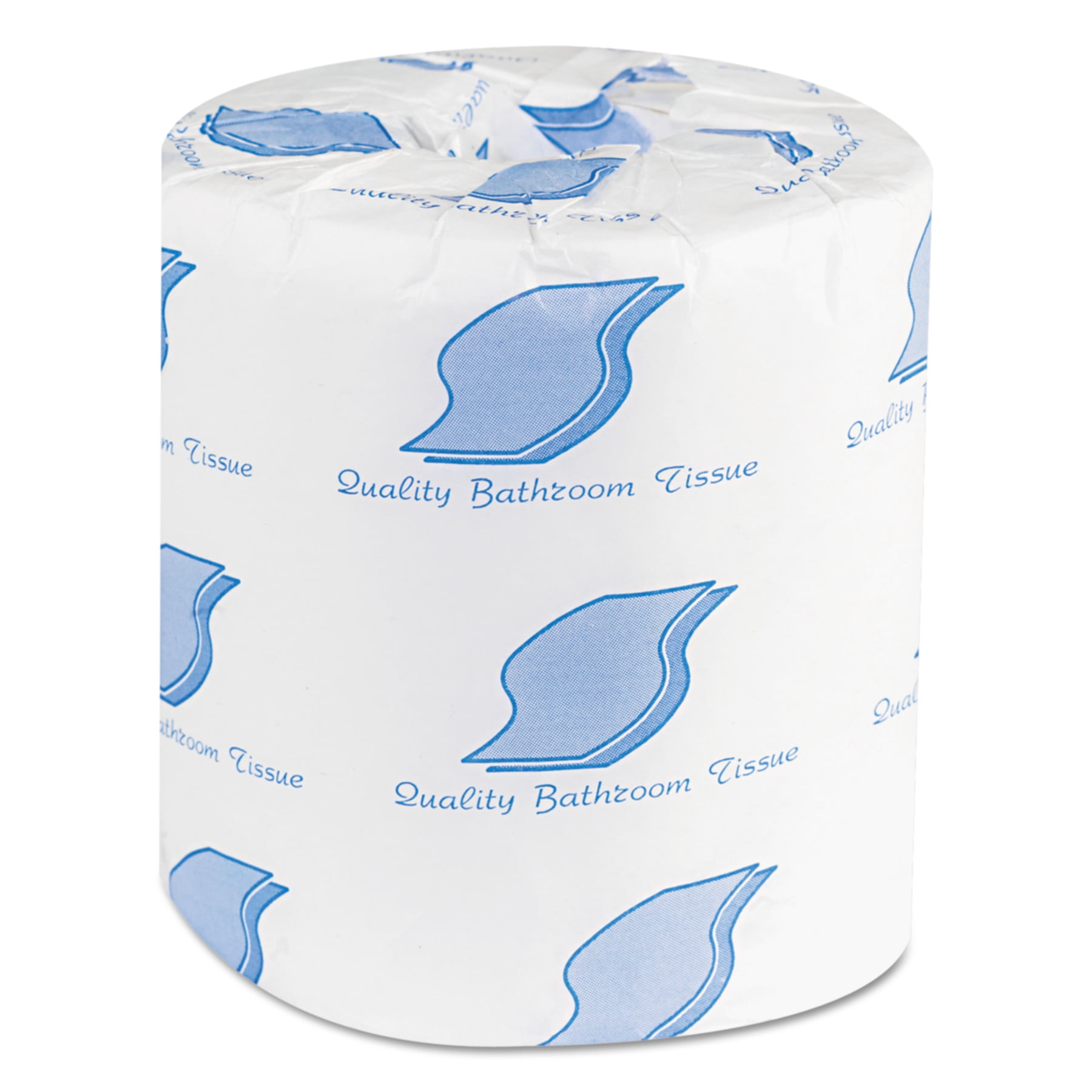 General Supply Toilet Paper, Individually Wrapped, 2Ply, White, 500