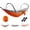 Orange Grey, variant on Camping Hammock with Mosquito Net, 3-in-1 Portable Hammock Tent with Built-in Mosquito Net, Dual-Way Zippers, 440lbs Capacity, Attached Storage Pocket for Outdoor Travel Camping Hiking (Army Green)