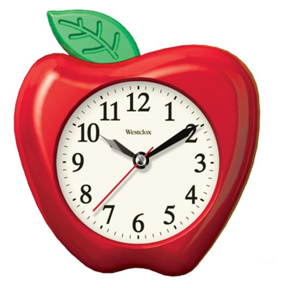 Westclox 32038A 3D Apple 10" Wall Clock