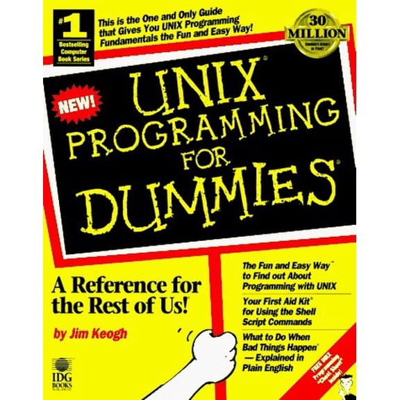 Pre-Owned Unix Programming for Dummies (Paperback) 0764500619 9780764500619
