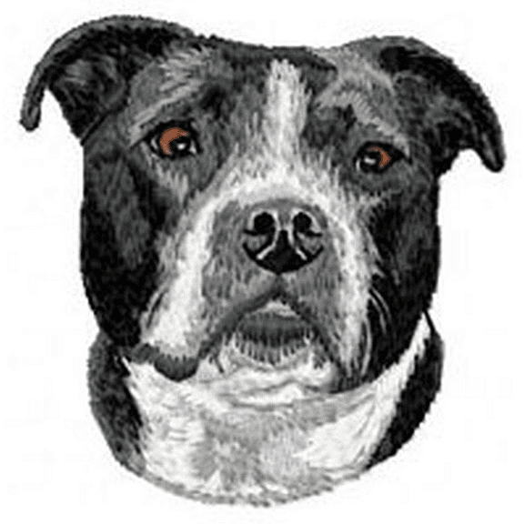 American Bulldog Embroidered Patch Approx 3" x 3" FREE SHIPPING