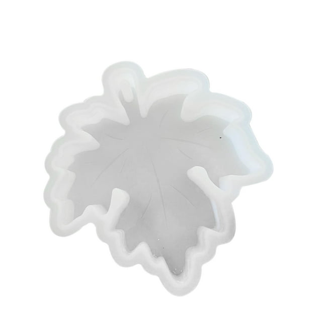 Moldes de Silicona para Hornear Hoja de Arce de Otoño Molde de Silicona Hoja de Arce Molde para Hornear con Agujero Aromaterapia Colgante Moldes Colgantes de Yeso Formas de Silicona